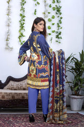 Pierce - Salwa - Digital Printed & Embroidered Karandi